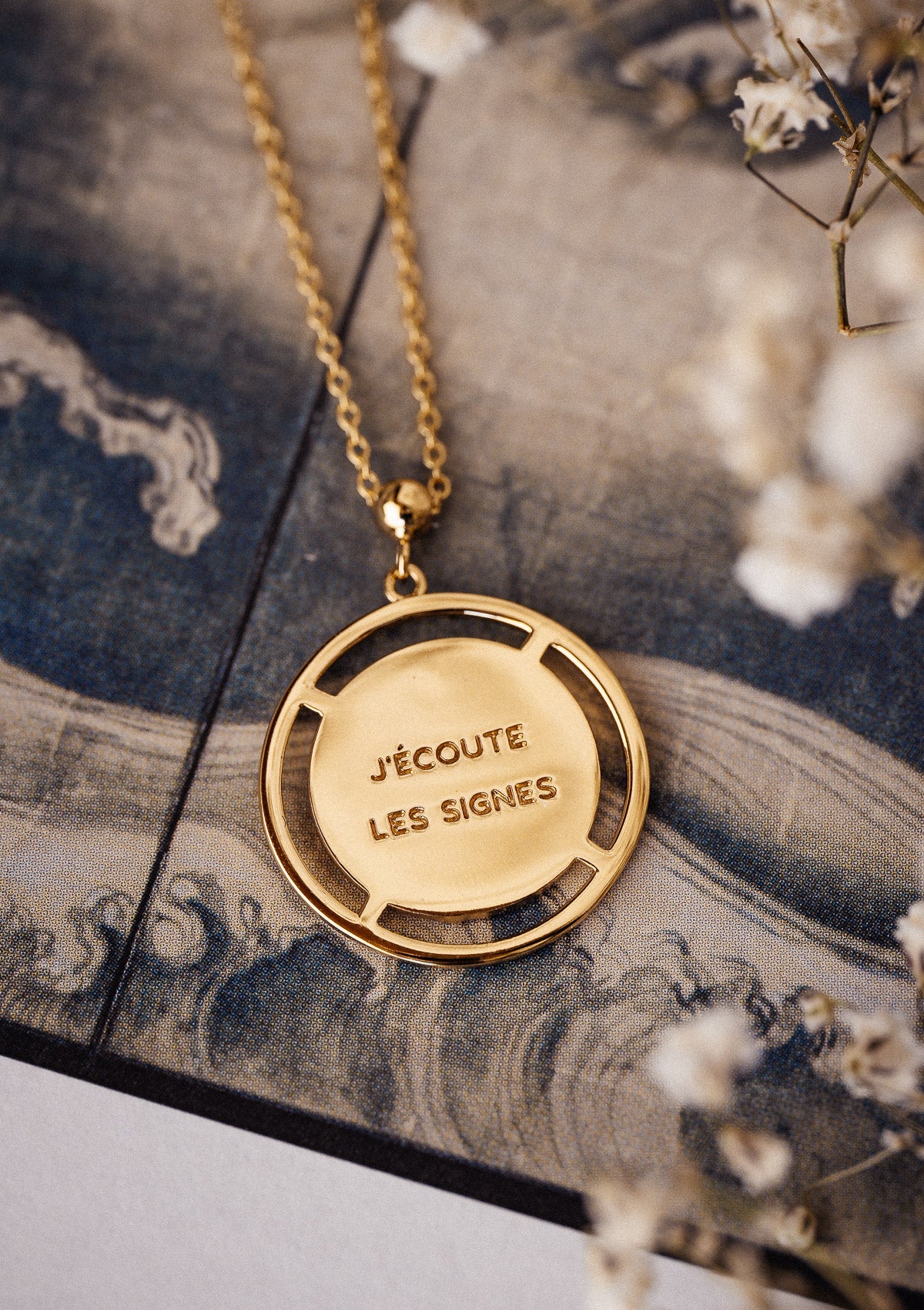 Collier pendentif Jardins Secrets - J'écoute les signes