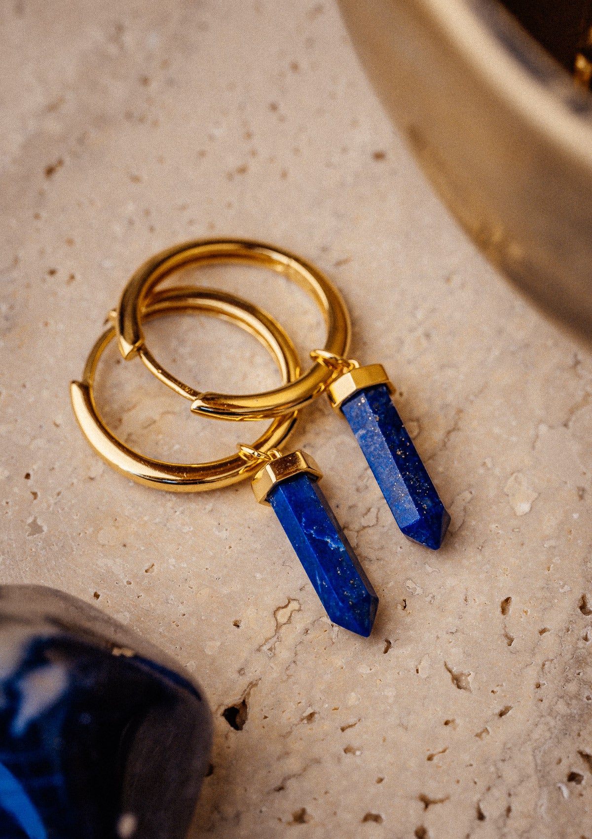 Créoles Lapis Lazuli - Voix des Abysses