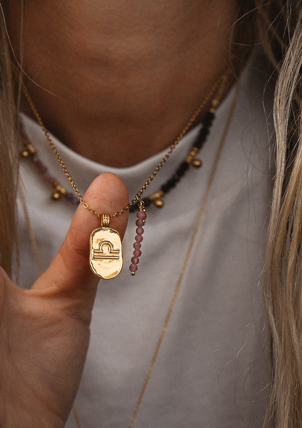 Collier Balance et Tourmaline Rose - Astro