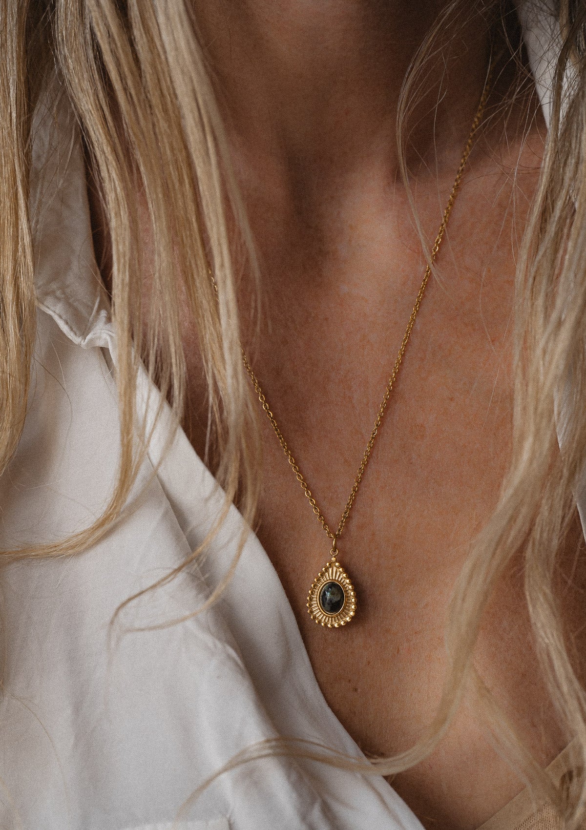 Collier Jaspe Africain - Goutte Terrestre