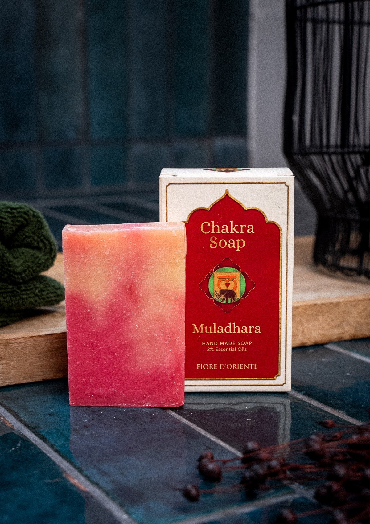 Savon Chakra saponifié à froid – Muladhara