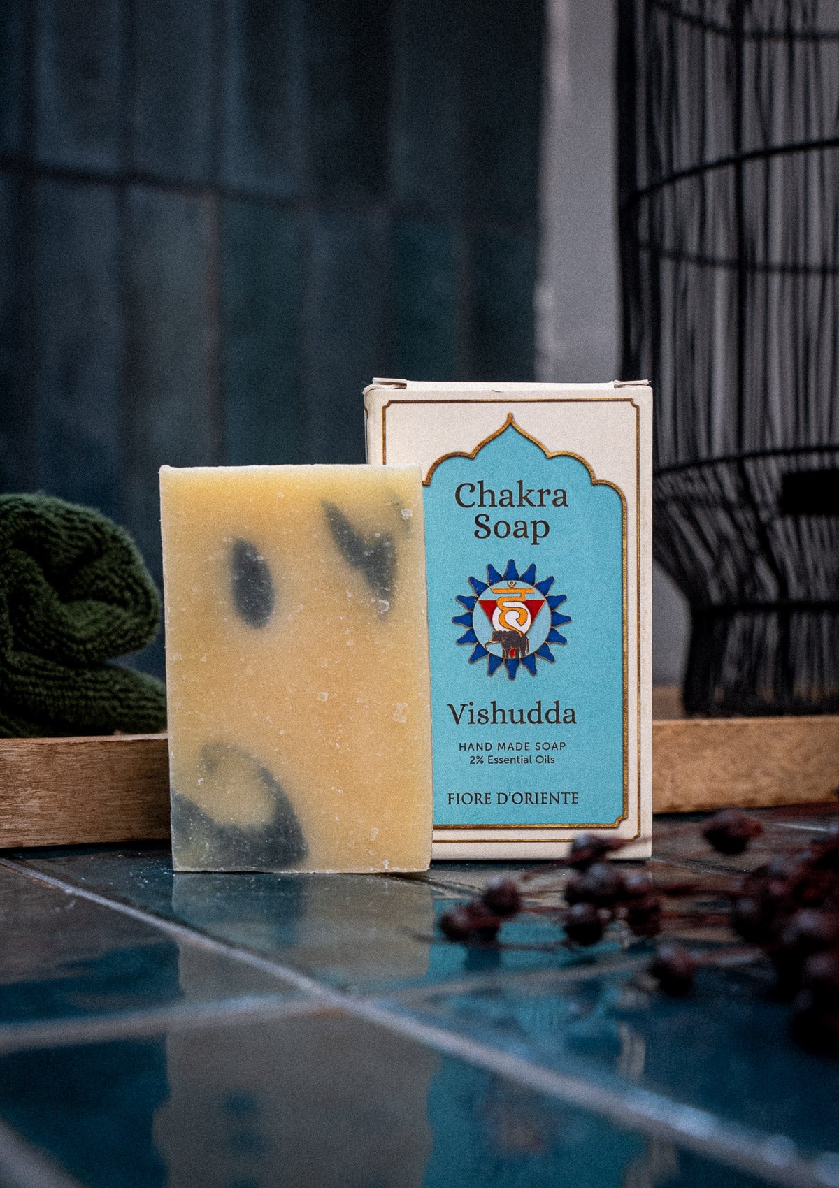 Savon Chakra saponifié à froid – Vishuddha