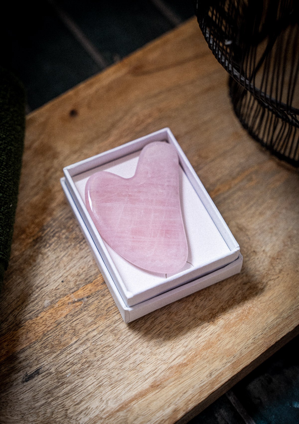 Gua Sha Quartz Rose - Pierre de Massage