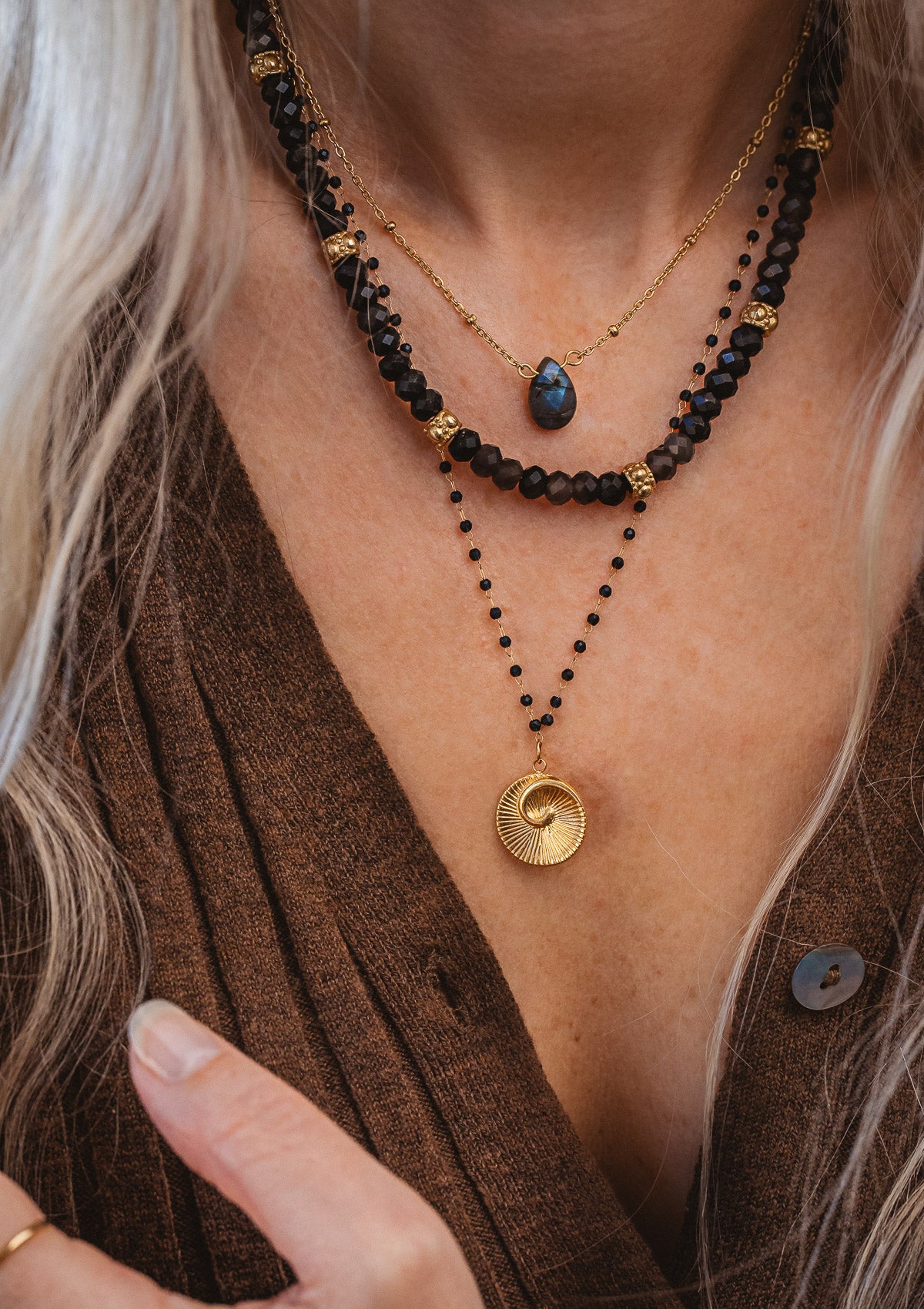 Collier Goutte Labradorite - Laisse-toi Porter