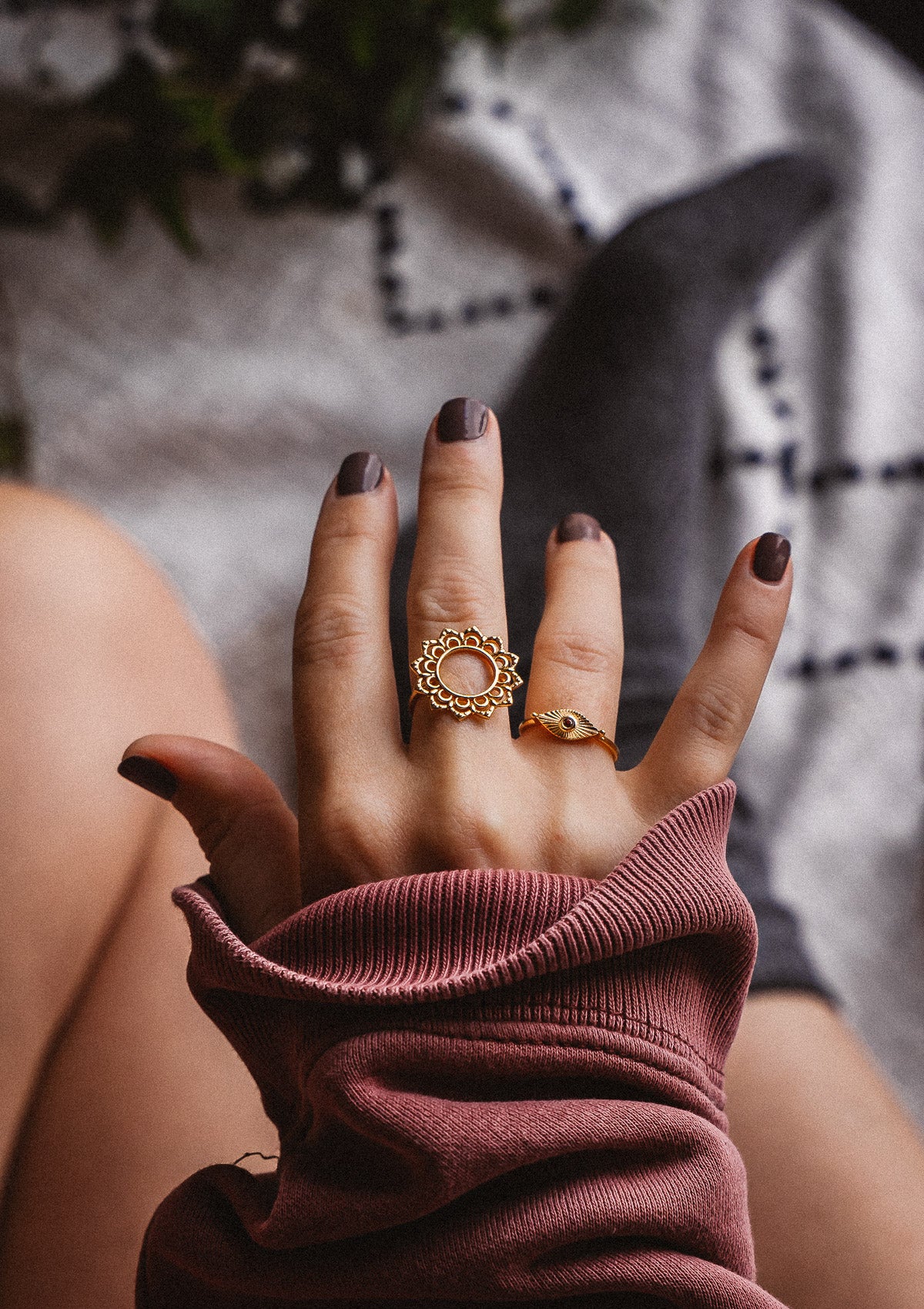Bague Mandala – Fleur de Nuit