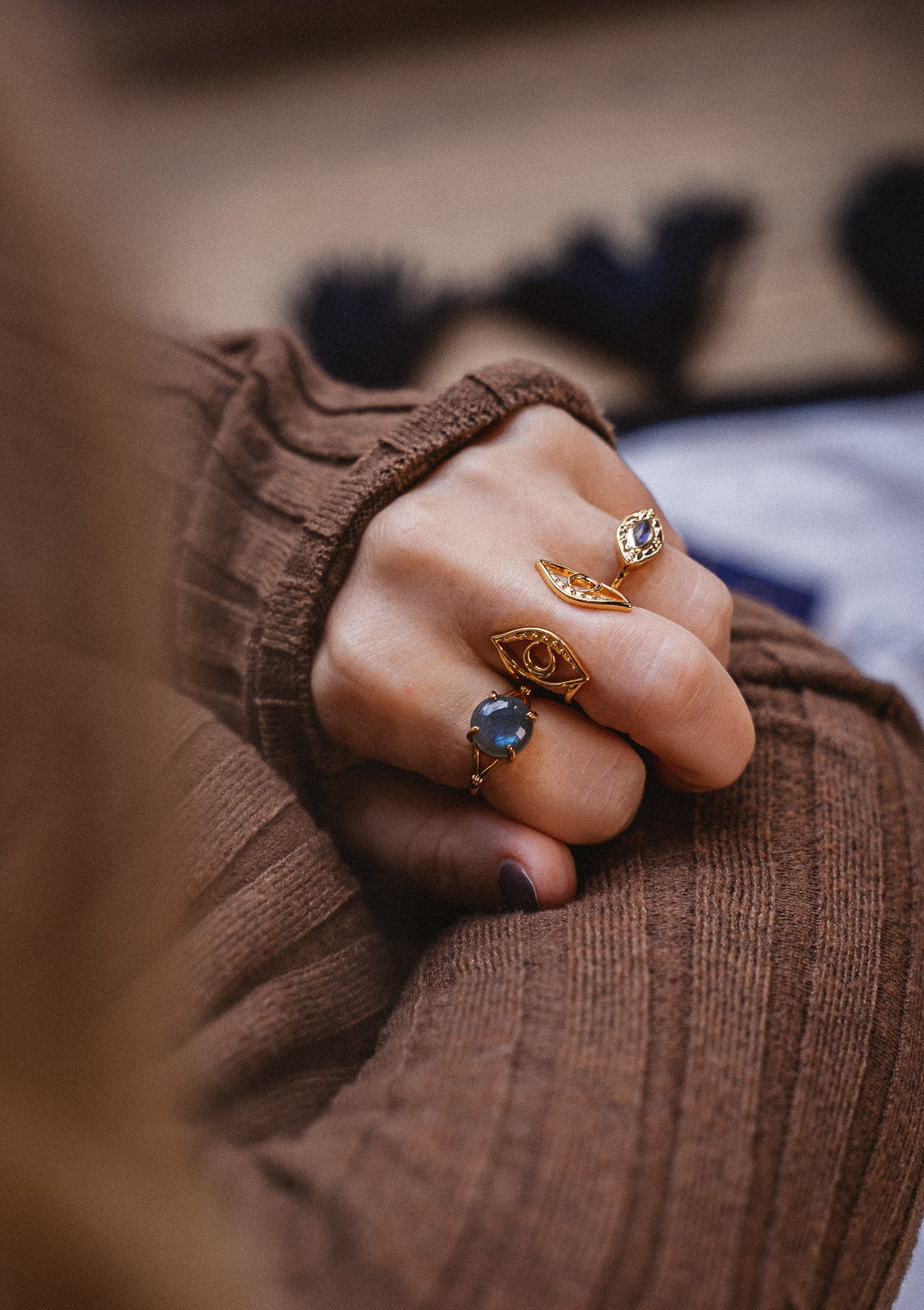 Bague Œil – Double Lune