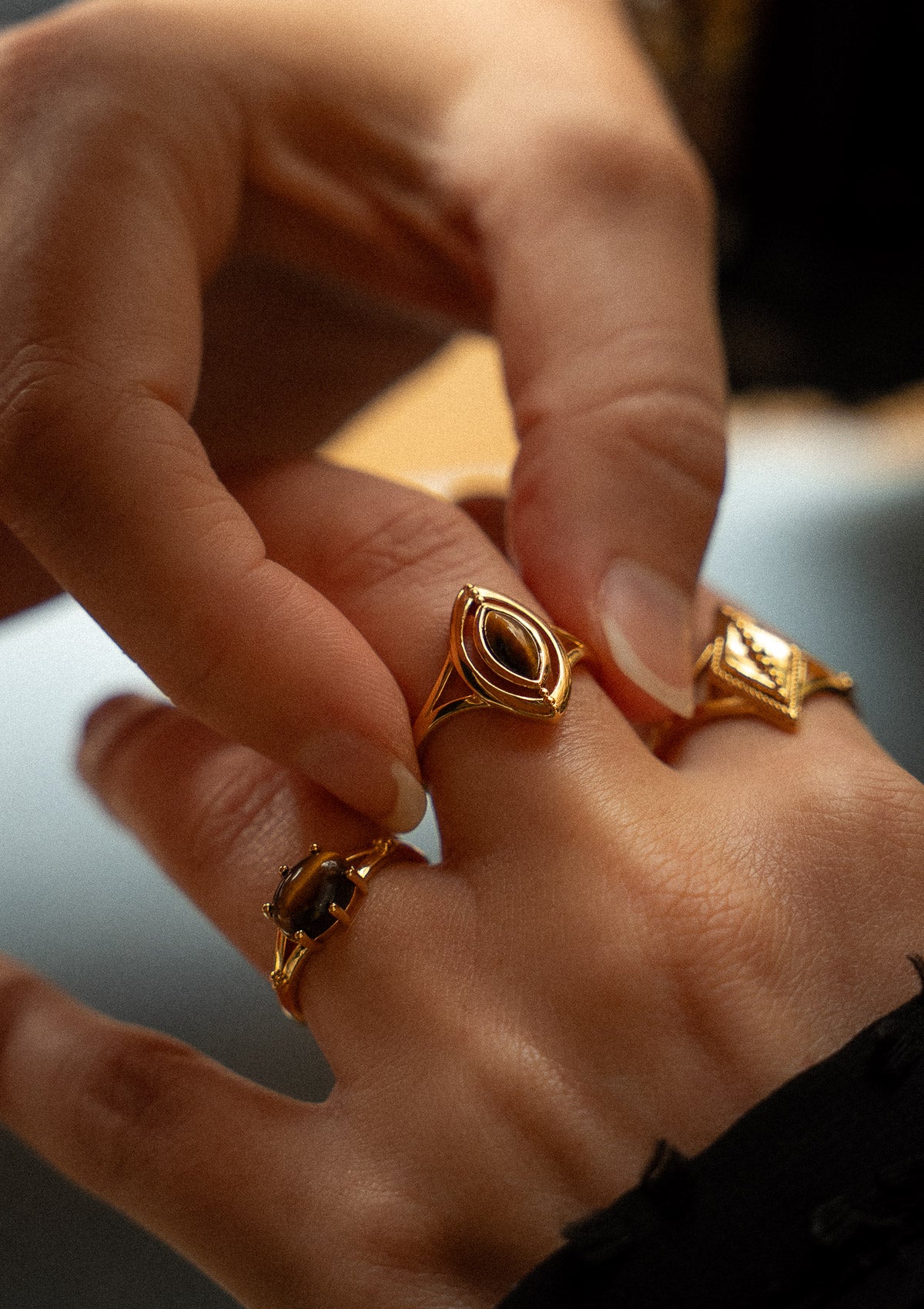 Bague Œil de Tigre – Le Feu