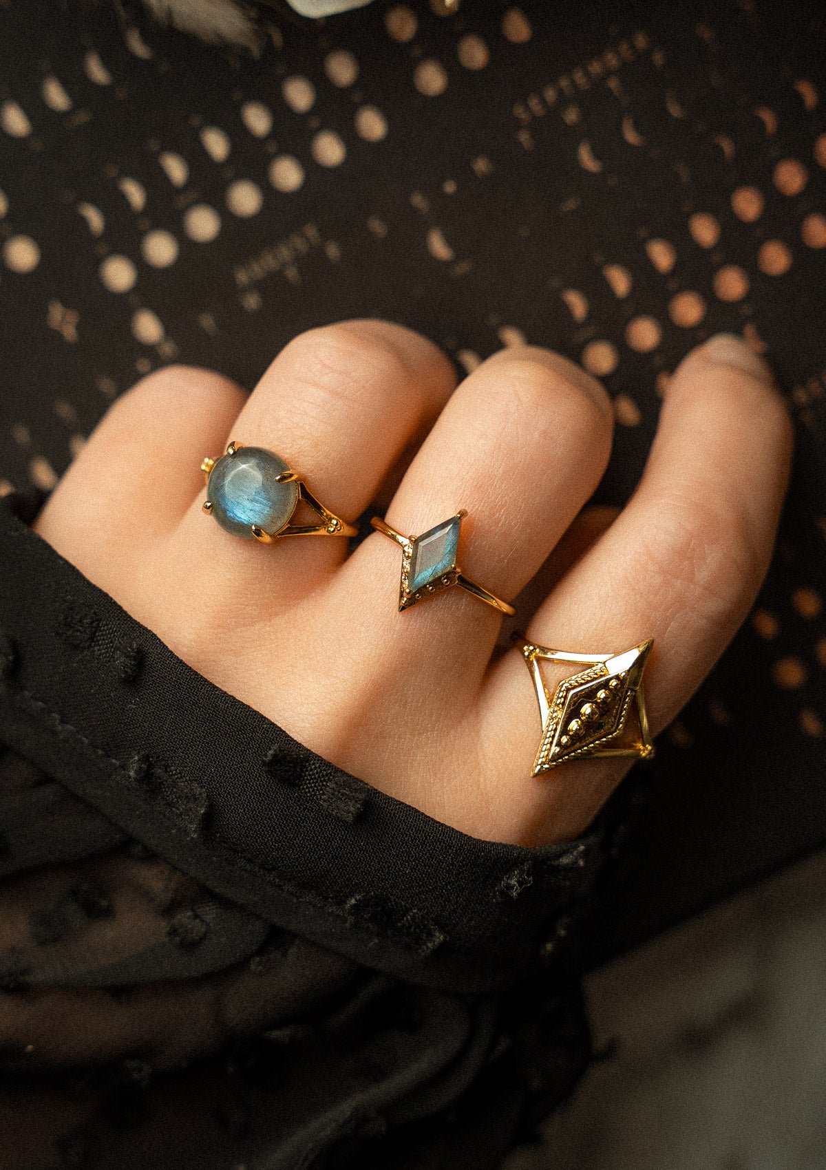 Bague Losange – Messagère des Ombres