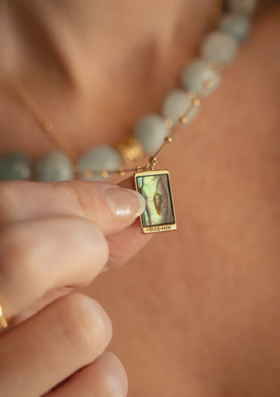 reflet lune tarot abalone namaka bijoux