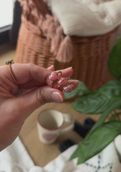 Bague Rhodochrosite – Cœur Vibrant