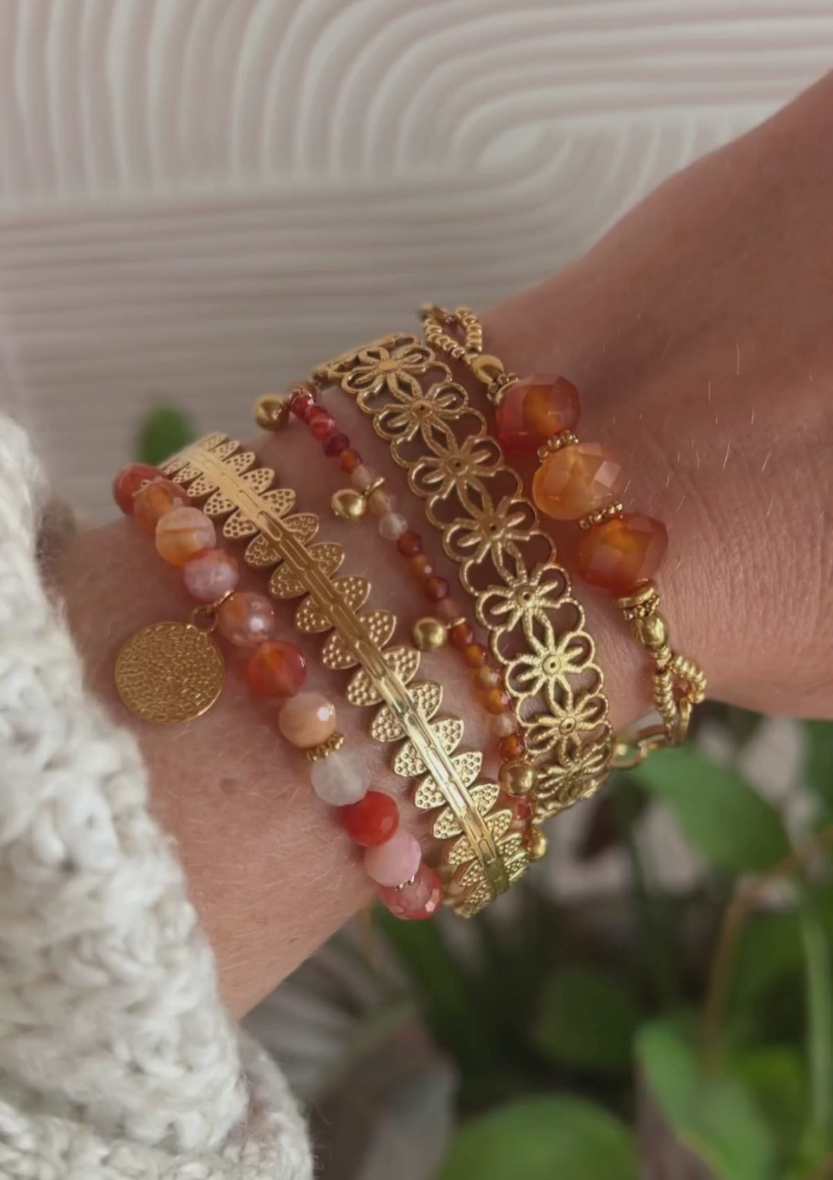 Bracelet Cornaline – Flamme Intérieure