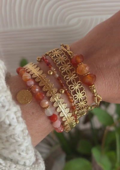 Bracelet Cornaline – Flamme Intérieure