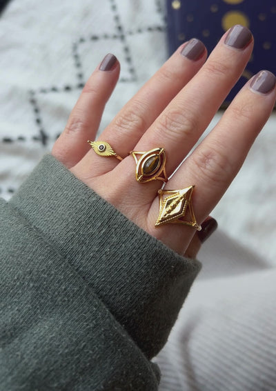 Bague Œil de Tigre – Le Feu