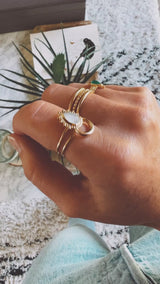 Bague Agate Verte - En Équilibre