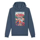 SWEAT FEMME BLEU - ALL WE NEED IS LOVE - COTON 100% BIO