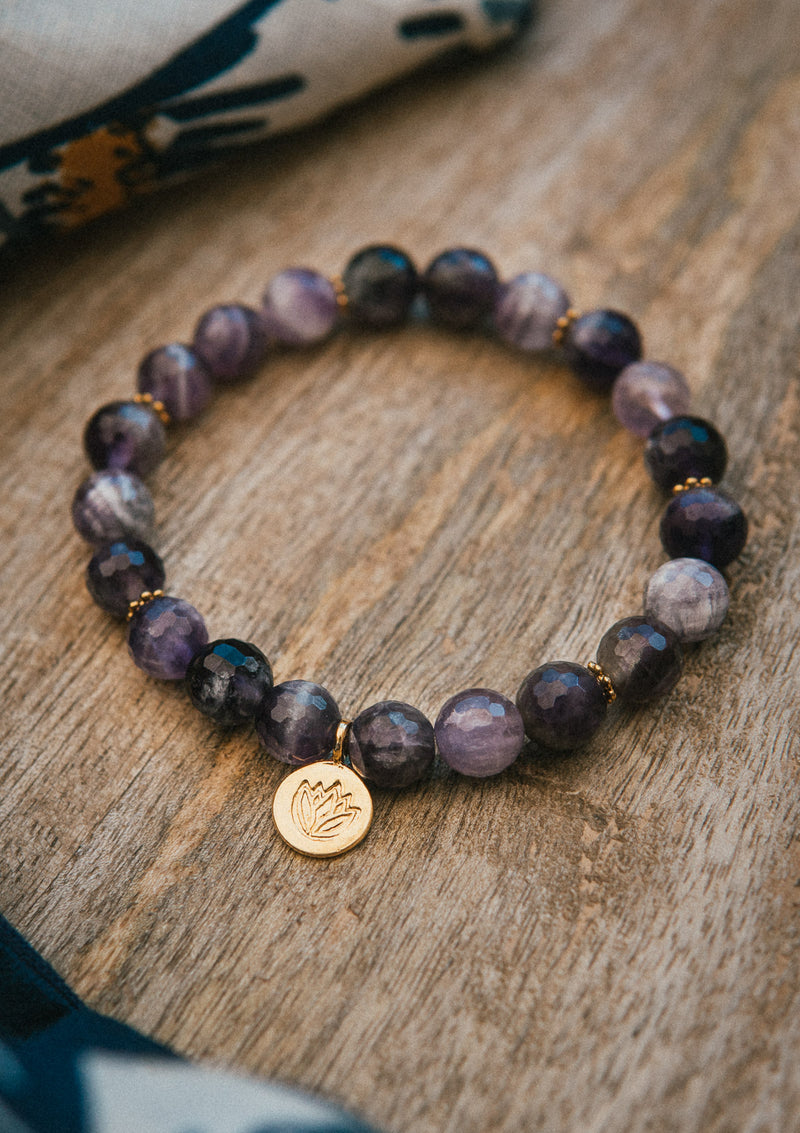 Bracelet Mala Améthyste - Protection
