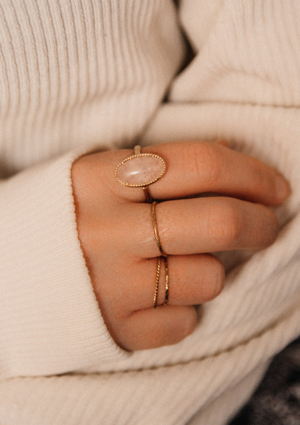 Bague Quartz Rose