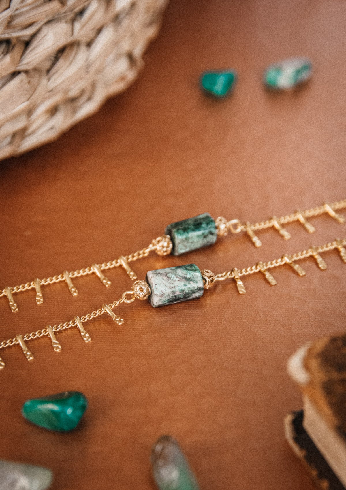 Collier Fuchsite - Cristal de fée