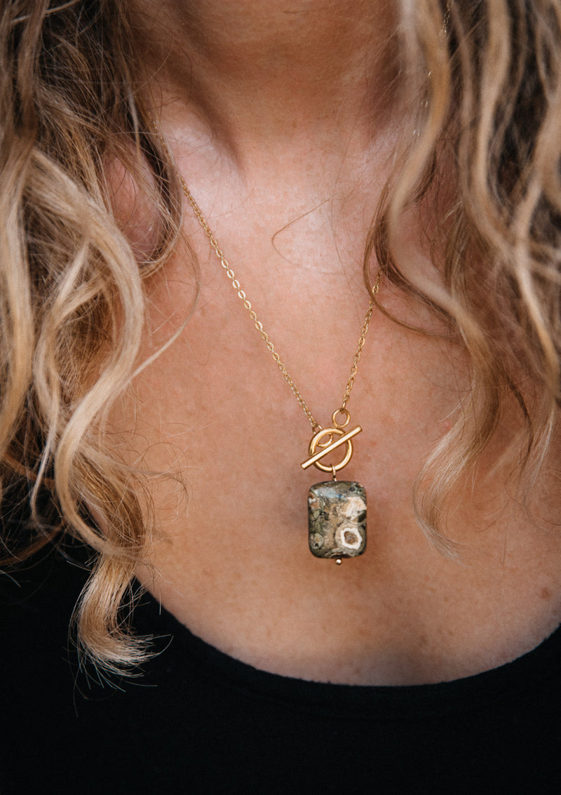 Collier Rhyolite - Harmonie Naturelle