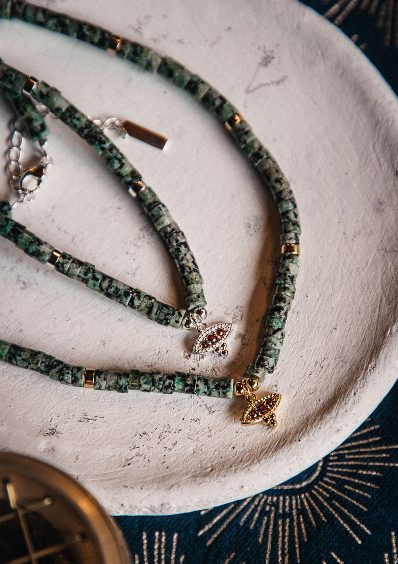 Collier Rubis Zoisite et Grenat - Curiosité