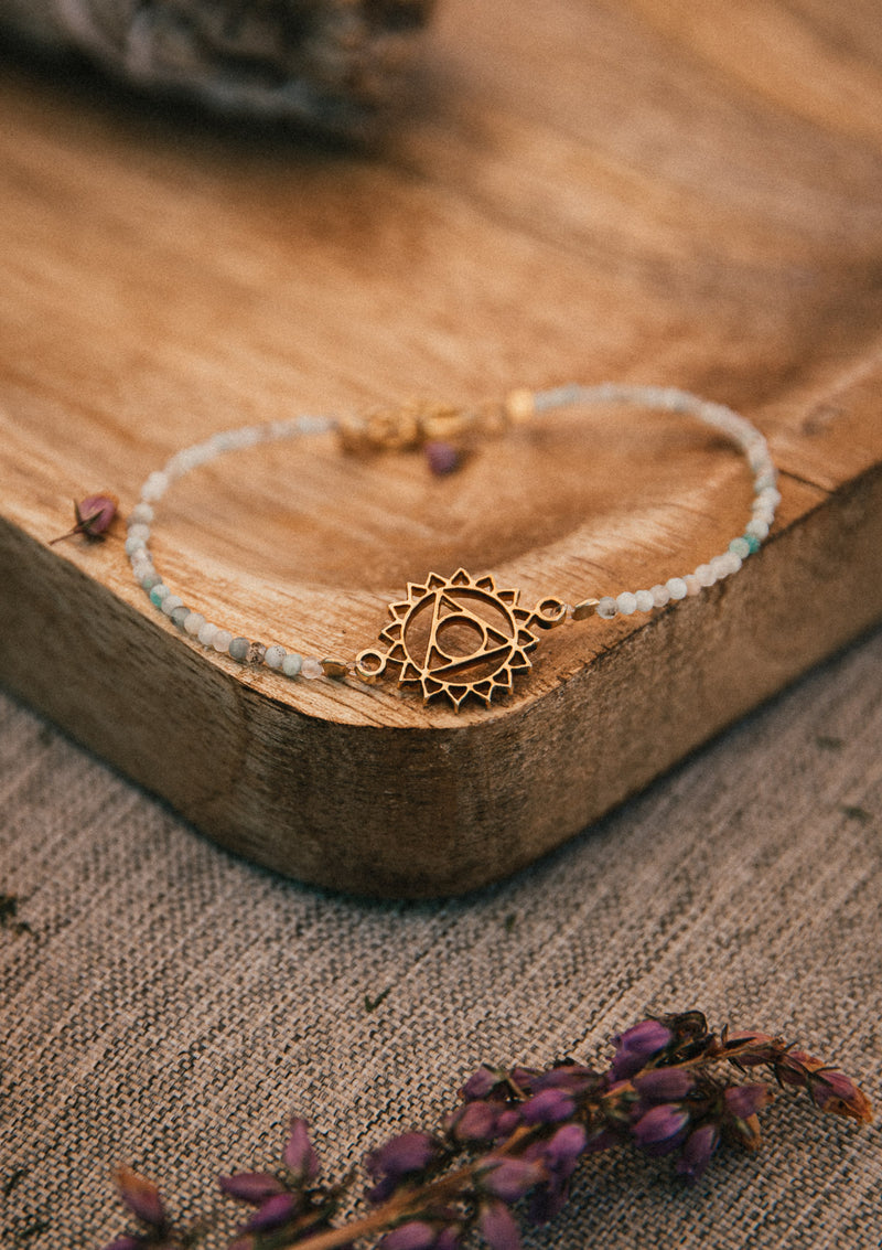 Bracelet Amazonite - Chakra de la Gorge
