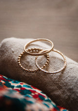 Bague Fine perlée - Tri