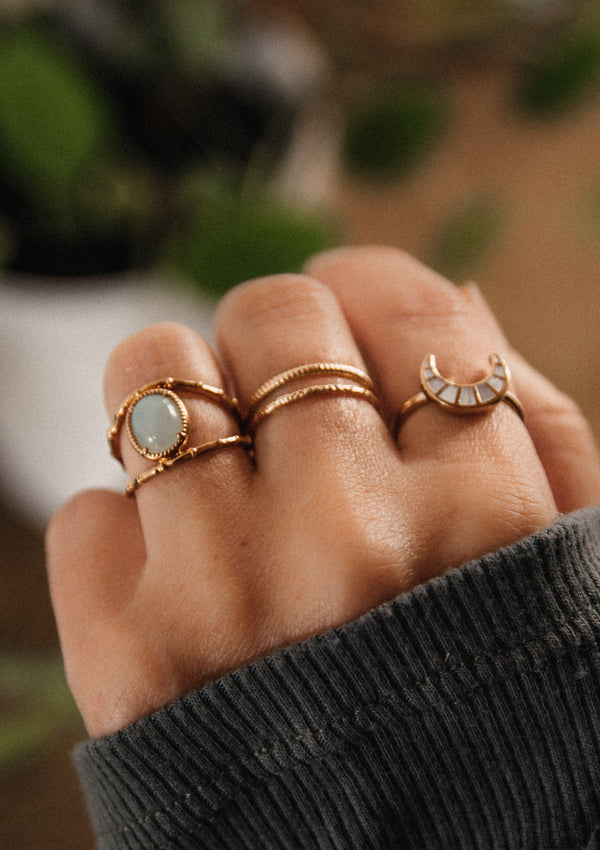 Bague Fine martelée - Eka