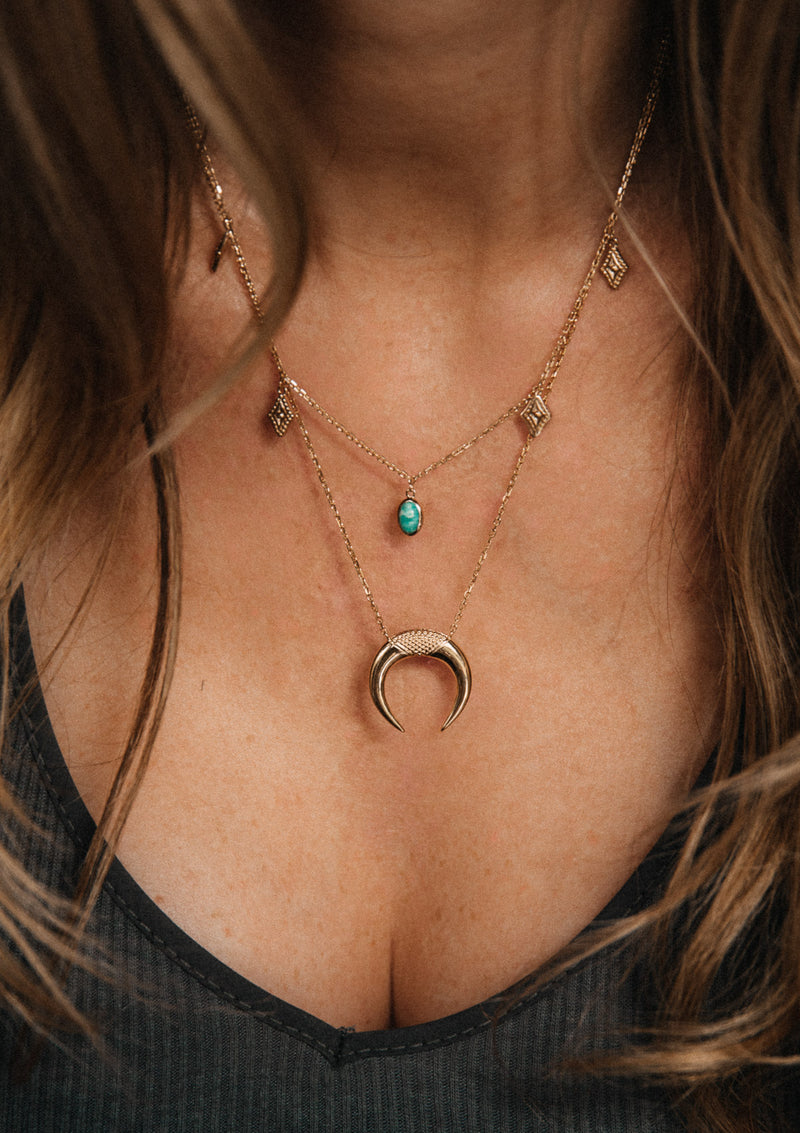 Collier pampilles Amazonite -
