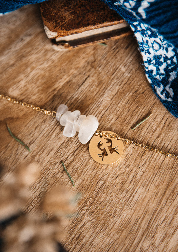 Bracelet Astro et Pierre de Naissance - Cancer Pierre de Lune