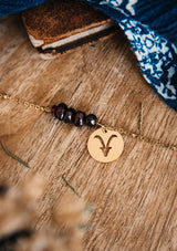 Bracelet Astro et Pierre de Naissance - Capricorne Grenat