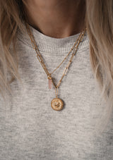 Collier médaillon Trèfle - Mon porte-bonheur