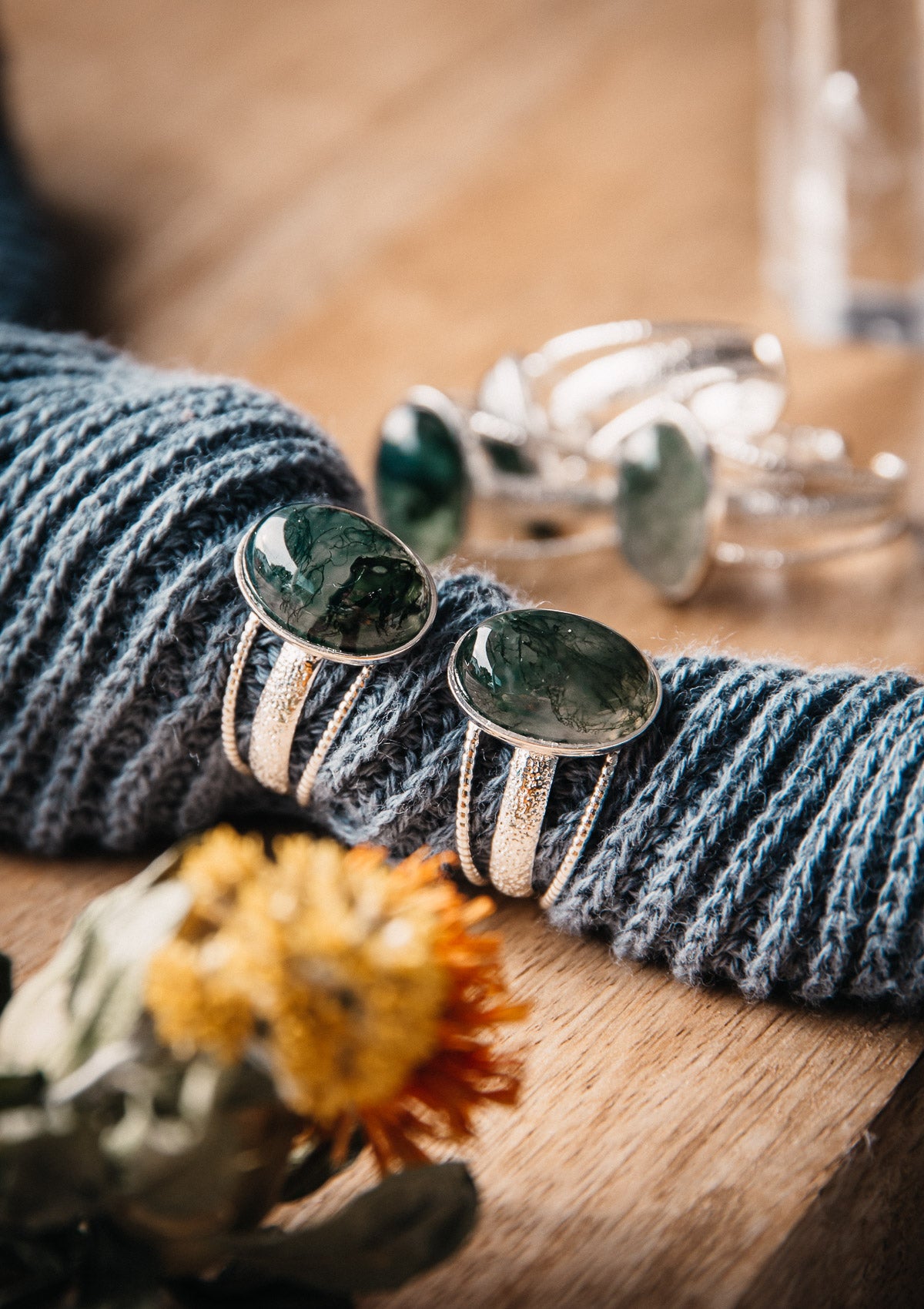 Bague Agate Mousse - Abondance Terrestre