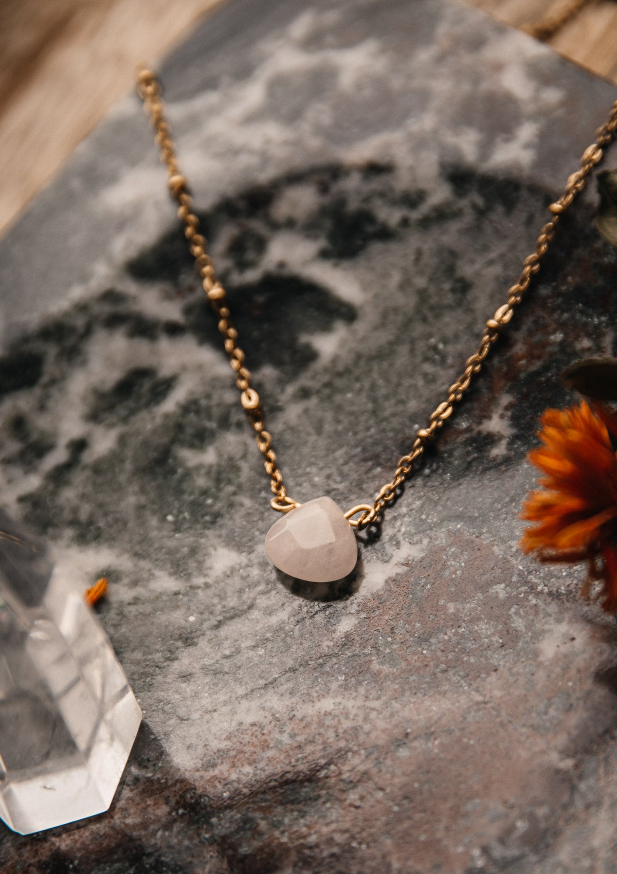 Collier Quartz Rose - Force Bienveillante