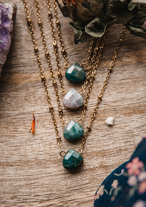 Collier Agate Indienne - Force Eternelle