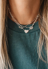 Collier perles noires - Love