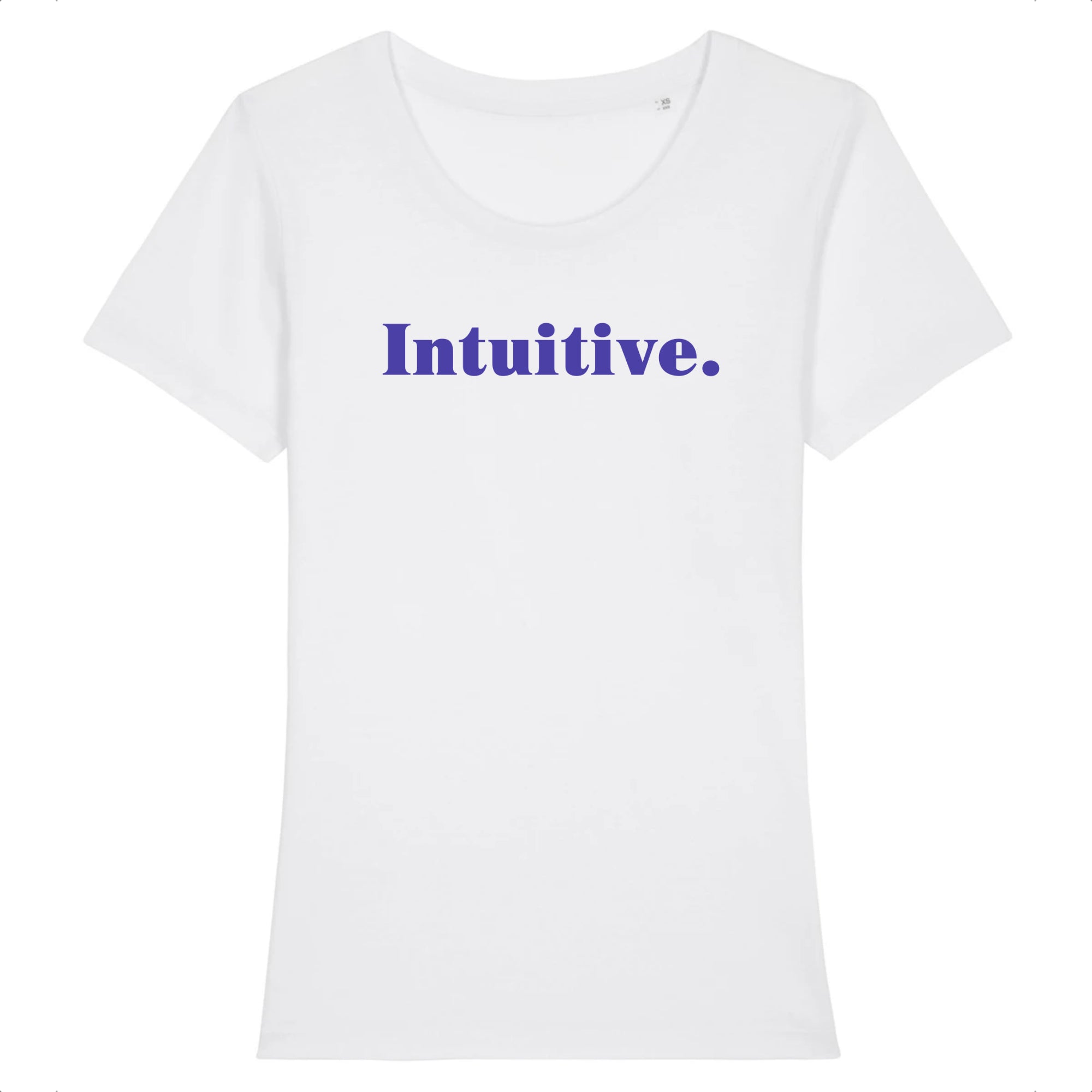 T-shirt Femme blanc - Intuitive - Coton 100% Bio