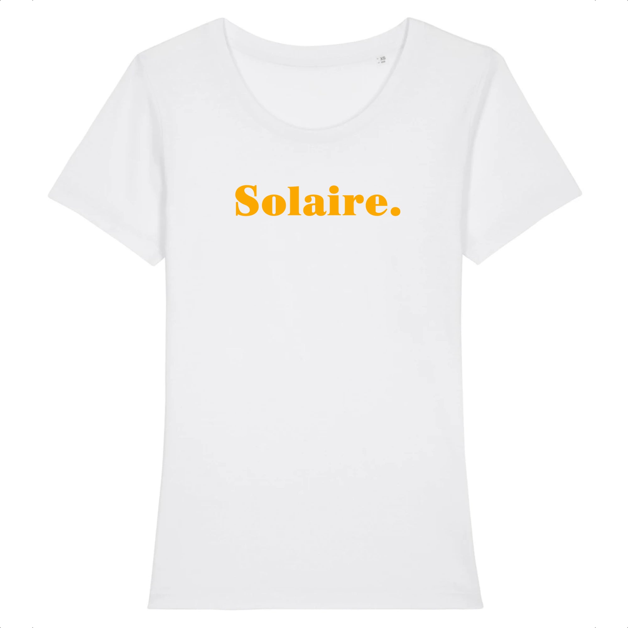 T-shirt Femme blanc - Solaire - Coton 100% Bio